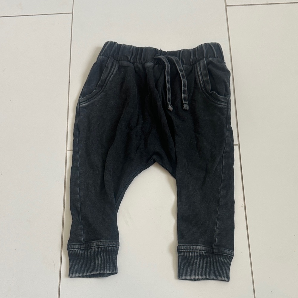 STEM Kids Black Jogger Pants 18m